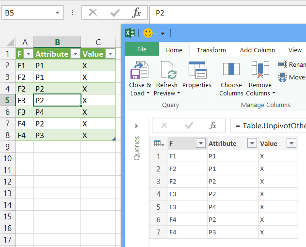 f2 in excel for mac